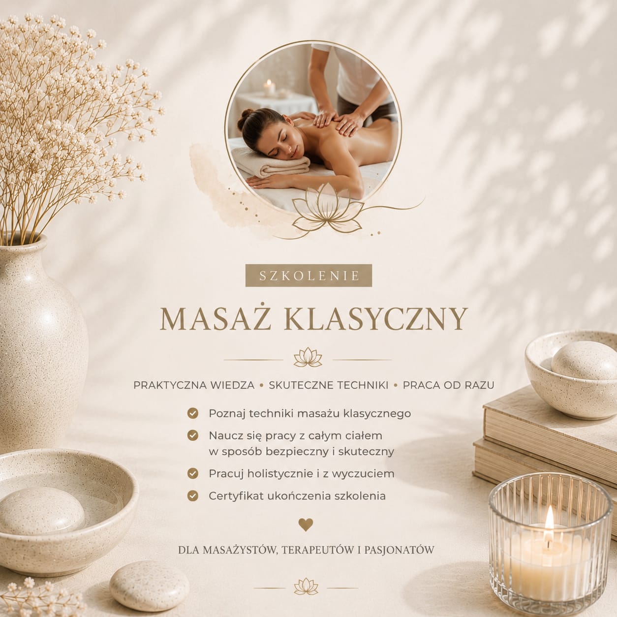 Kurs – Masaż Klasyczny I Stopień